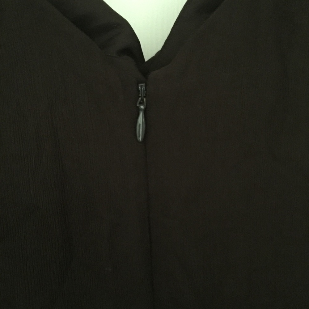 J. Crew Brown Silk Chiffon Sleeveless V Neck Bridesmaid Corset Cocktail Dress 4P - Picture 6 of 7